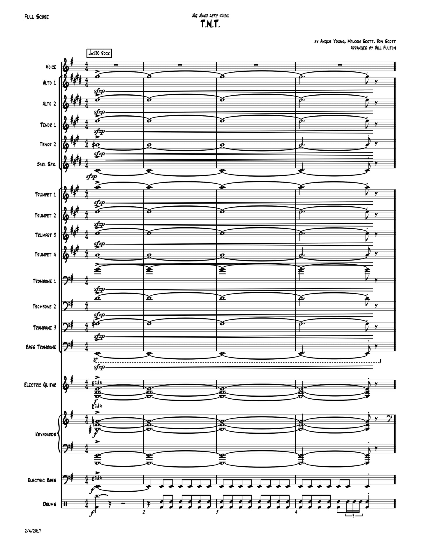 TNT by AC/DC big band with vocal arrangement by Bill Fulton pdf