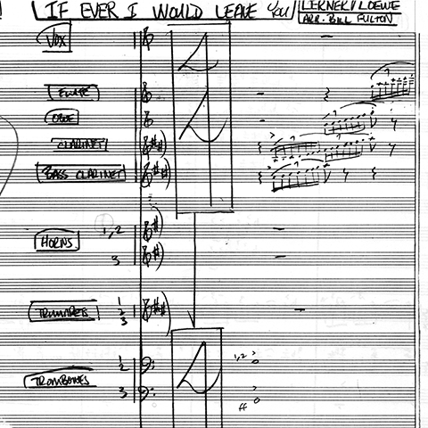 If Ever I Would Leave You orchestra with vocal arrangement by Bill Fulton pdf