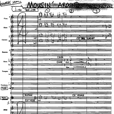 Mousin' Around orchestral composition by Bill Fulton pdf