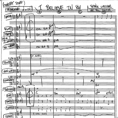 I Believe In You orchestra with vocal arrangement by Bill Fulton pdf