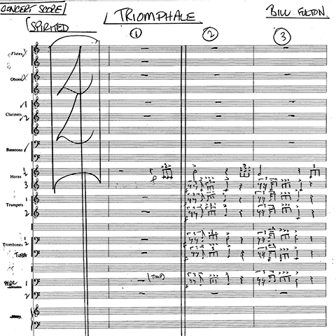Triumphale orchestral composition by Bill Fulton pdf