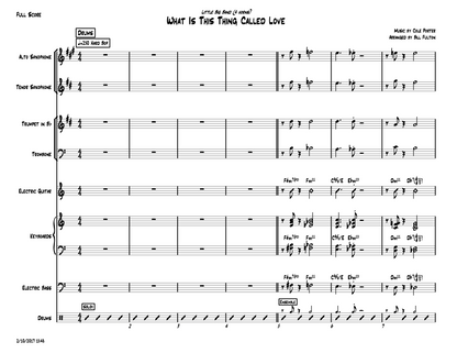 What is this Thing Called Love little big band arrangement by Bill Fulton pdf