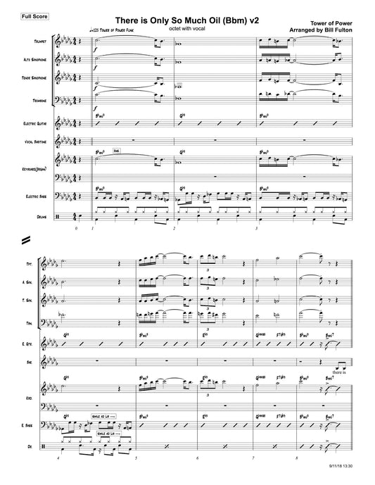 Only So Much Oil in the Ground little big band arrangement with vocal (Bbm)