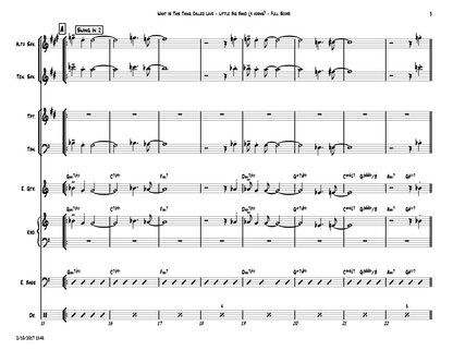 What is this Thing Called Love little big band arrangement by Bill Fulton