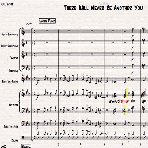 There Will Never Be Another You little big band arrangement by Bill Fulton pdf