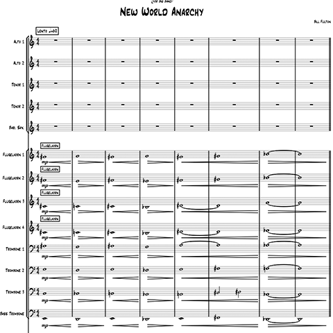 New World Anarchy big band arrangement by Bill Fulton pdf