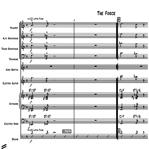 Force (The) little big band arrangement by Bill Fulton pdf