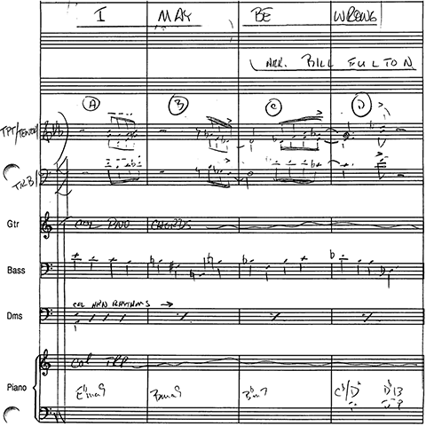 I May Be Wrong little big band arrangement by Bill Fulton pdf