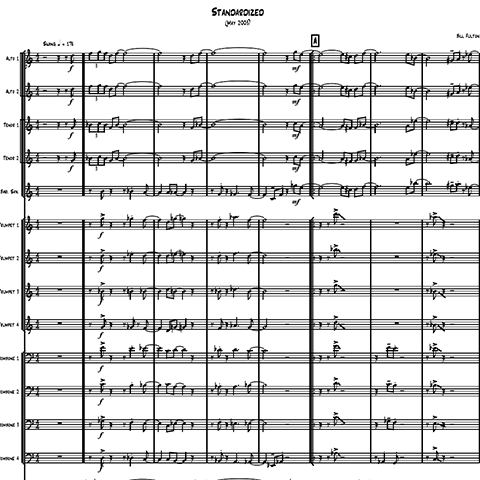Standardized big band arrangement by Bill Fulton pdf