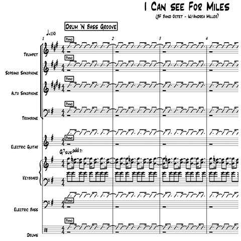 I Can See for Miles little big band with vocal arrangement by Bill Fulton pdf