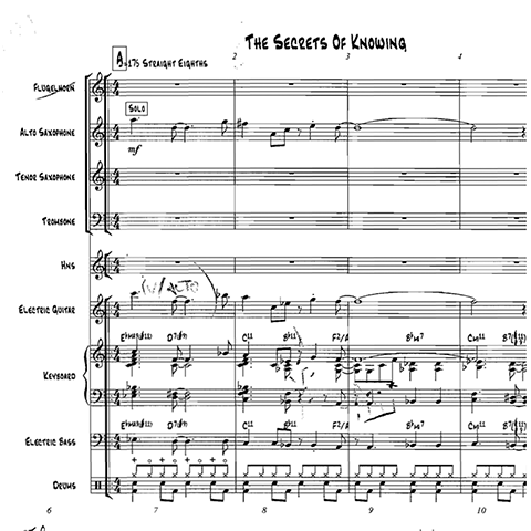 Secrets of Knowing (The) little big band arrangement by Bill Fulton pdf