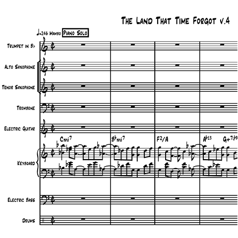 Land That Time Forgot (The) for little big band arrangement by Bill Fulton pdf
