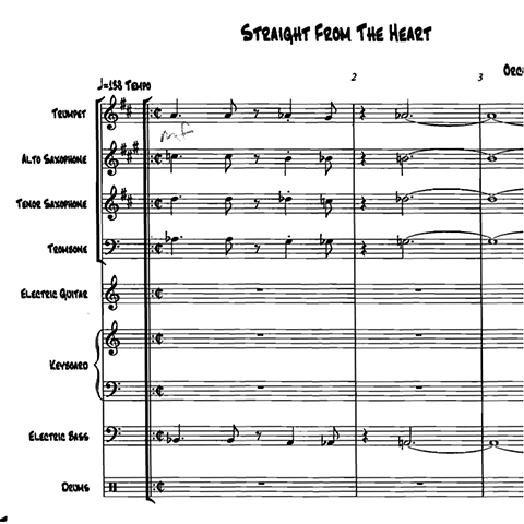 Straight from the Heart little big band arrangement by Bill Fulton pdf