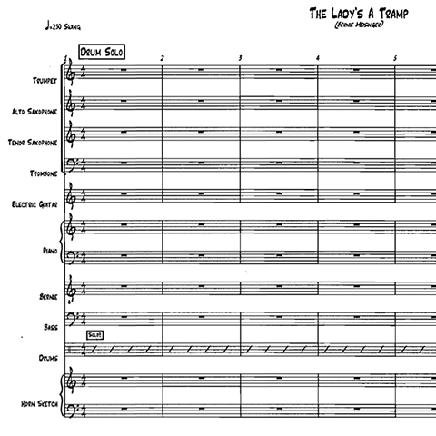 Lady Is A Tramp (The) little big band with vocal arrangement by Bill Fulton pdf